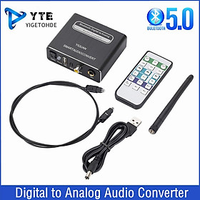 Bluetooth 5.0 tương thích DAC Digital sang Analog Audio Converter Bộ chuyển đổi phát lại Micro
