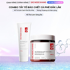 Combo Tẩy Tế Bào Chết Da Mặt 120g và Body 200g