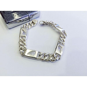 Lắc tay nam mẫu bẹt bạc ta số