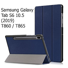 Bao Da Cover Dành Cho Máy Tính Bảng Samsung Galaxy Tab S6 10.5  (2019) T860 / T865 Hỗ Trợ Smart Cover