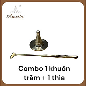 Mua Khuôn đốt trầm hương hình nón bằng đồng - dụng cụ tạo hình trầm hương - dụng cụ đốt trầm hương - khuôn tạo trầm hương