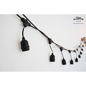Dây đui đèn kín nước trang trí ngoài trời E27