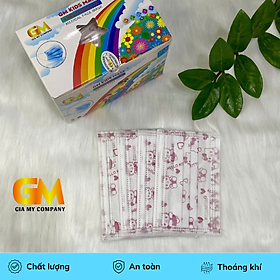 [ Combo 250 chiếc/ 5 hộp khẩu trang y tế bé, họa tiết dễ thương, bảo vệ toàn diện cho bé