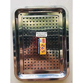 Mua KHAY INOX 2 LỚP ĐỰNG CỐC CHÉN CAO CẤP SÁNG BÓNG CHỐNG HAN RỈ
