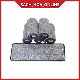 Miếng thay thế cây lau nhà tự vắt (12x32.5 cm) Bông lau nhà hình chữ nhật - Hai đầu gắn