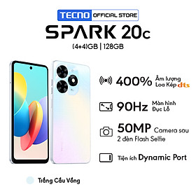 Điện thoại Tecno SPARK 20c (8+8)GB/128GB - MTK G36 | 5000 mAh | Sạc nhanh 18W | Hàng Chính Hãng