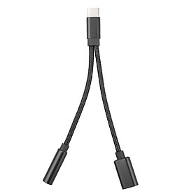 Type C To 3.5 Mm And Charger 2 In1 Headphone Audio Jack USB C