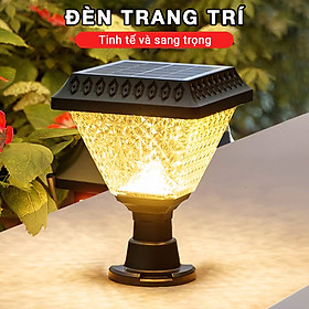 Hộp năng lượng mặt trời trụ cổng, chụp vuông,tíết kiệm điện- K2033