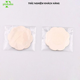 Miếng Dán Ngực Giấy Túi 10 Miếng Dán Ngực Chống Lộ Ti Khoe Vòng 1 Quyến Rũ  023