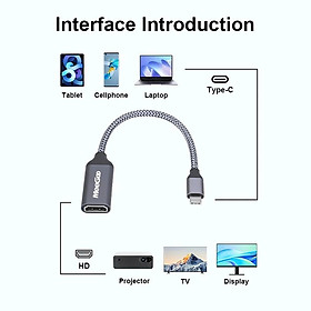 Mua Bộ chuyển thunderbolt 3 usb type c ra hdmi 2.0 4k 60hz Hàng chính hãng - HUB CHUYỂN ĐỔI USB TYPE C