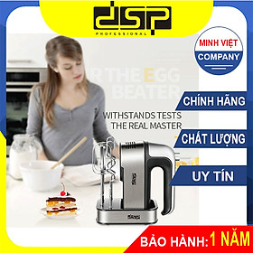 Máy đánh trứng và làm bánh cầm tay cao cấp nhãn hiệu DSP KM2068 tích hợp 5 tốc độ - Hàng nhập khẩu