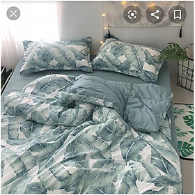 Bộ chăn ga gối cotton LIDACO PL1 - Lá Chuối Xanh (SP000914)