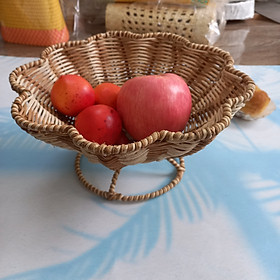 Mua Rổ Mây Đan Tự Nhiên Hình Hoa Đẹp Có Đế Đựng Hoa Qủa  Đồ Dùng  Đi Picnic Decor Chụp Ảnh Đẹp