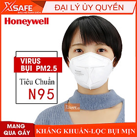 Mua Khẩu trang Honeywell H910 Plus Tiêu chuẩn NIOSH N95 Hoa Kỳ kháng khuẩn lọc bụi mịn (mang qua gáy)