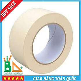 Băng Dính Giấy 5cm Bản To Siêu Dính, Cực Bền