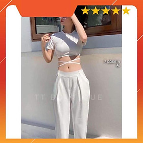 Áo croptop cuốn dây đủ màu - đa dạng có ảnh chụp thật