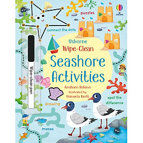 Ảnh bìa Sách tiếng anh tương tác cho bé Wipe-Clean Seashore Activities