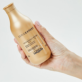 Dầu gội cho tóc hư tổn L'ORÉAL Serie Expert Absolut Repair vàng shampoo 300ml [Mẫu mới]