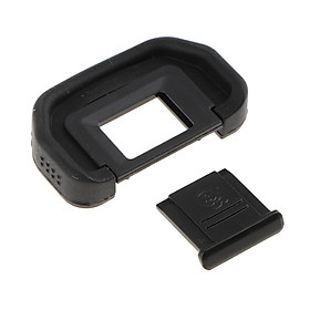 Camera Eyecup Viewfinder Eyepiece + Hot Shoe Cover for Canon EOS 6D Mark II/80D - Used to Protect Your Camera from Dust or Other Dirts