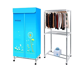 Tủ, Máy Sấy Quần Áo 2 Tầng, Công suất 1200W, Inox304, Vải Chịu Nhiệt, Hasuka HSK 115 - Hàng Chính Hãng