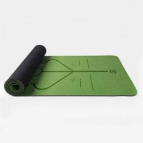 Thảm tập yoga định tuyến cao cấp DOPI DP1102-2 Chất liệu TPE siêu bám