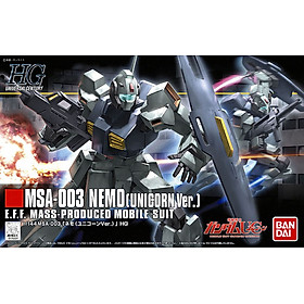 ĐỒ CHƠI NEMO (UNICORN VER.) 1/144 HG UC BANDAI MÔ HÌNH LẮP RÁP