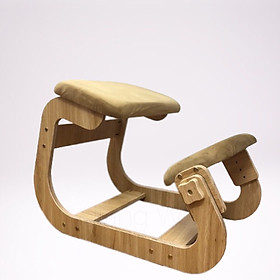 Ghế quỳ, chống gù thông minh bằng gỗ plywood cao cấp lắp ráp đệm nỉ