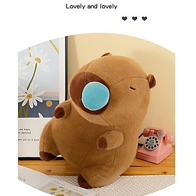 Gấu bông Chuột Capybara Thú nhồi bông Capybara Bộ trưởng Bộ Ngoại Giao đáng yêu 30cm Mũi Rút Thú Bông Quà Tặng