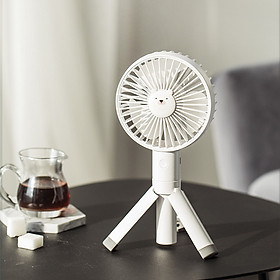 Mua Quạt mini cầm tay kiêm để bàn PY-FS-007 ( RẤT PHÙ HỢP DÙNG Ở BÀN LÀM VIỆC  BÀN HỌC  TRẺ NHỎ ) - HÀNG NHẬP KHẨU