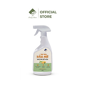Xịt tẩy dầu mỡ Enzyme bồ hòn ECOCARE 500ml tinh dầu Quế/Cam Sả kháng khuẩn, làm sạch thiết bị nhà bếp