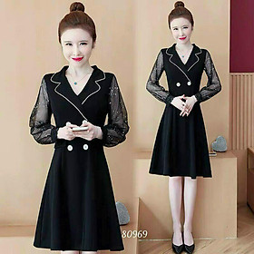 ĐẦM PHỐI LƯỚI DÁNG SUÔNG SIÊU XINH