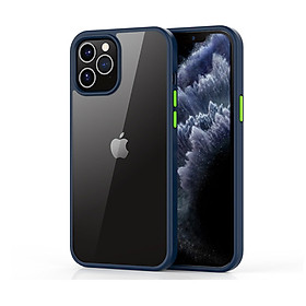 Ốp lưng trong suốt iPhone 12/ 12 Pro hiệu Likgus viền màu - Hàng chính hãng