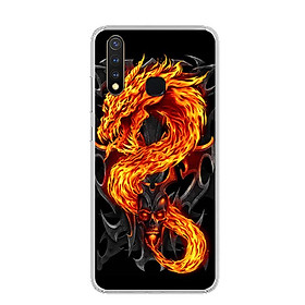 Ốp lưng dẻo cho điện thoại Vivo Y19 - 0218 FIREDRAGON - Hàng Chính Hãng