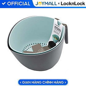 Mua Rổ kèm thau Lock&Lock Mixing Bowl with Colander CKB014GRY - Hàng chính hãng  rổ đựng có rãnh để ráo nước