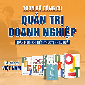 Hình ảnh sách Bộ Sách - Bộ công cụ giúp doanh nghiệp tối ưu hóa chi phí bứt phá lợi nhuận gồm 5 cuốn: 100+ chỉ số xây dựng KPI, OKR, OJT, KPT, PDCA