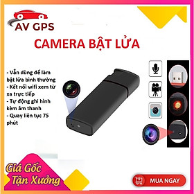 Mua Camera mini Bật lửa. WiFi 4K FULLHD Kết nối điện thoại xem trực tiếp từ xa - Bảo hành 12 tháng