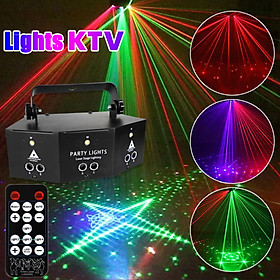 Mua Đèn chiếu LASER 9 lỗ vũ trường cảm biến âm thanh - Đèn LED sân khấu hàng nhập cao cấp