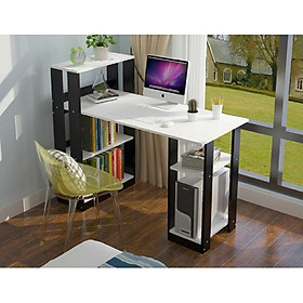 Bàn làm việc gỗ - bàn học kèm giá sách rộng rãi BH-14
