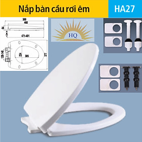Mua NẮP BỒN CẦU RƠI ÊM CAO CẤP HA27 - PHỤ KIỆN INOX