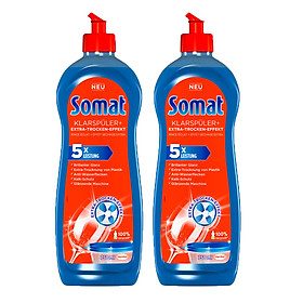 Combo 2 chai nước rửa và làm bóng ly - bát somat klarspũler+ Extra-Trocken-Effekt 750 ml - Đức