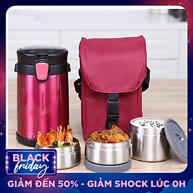 Bộ Hộp Cơm Giữ Nhiệt Easy Take Lunch Box Lock&Lock LHC8034 (2000ml)