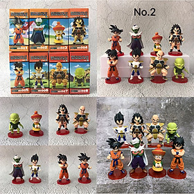 Mô Hình Dragon Ball - Set Nhân Vật Chibi (6 Hoặc 8 Nhân Vật)