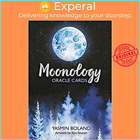 Sách - Moonology Oracle Cards : A 44-Card Deck and Guidebook by Yasmin Boland (UK edition, paperback)