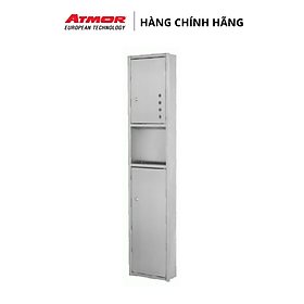 Tủ Đựng Giấy Vệ Sinh Kết Hợp Hộc Đựng Rác (Inox) Cao Cấp Âm Tường ATMOR TD-8334S (HÀNG CHÍNH HÃNG)