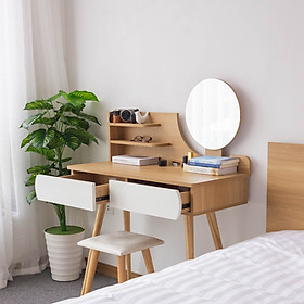 Mua Bàn trang điểm HUCHU gương tròn 1 bên HC045 (chưa có ghế)