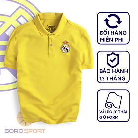 Áo Polo Boro Sport Chất Liệu Vải Poly Thái Giữ Form Thiết Kế Thời Trang Năng Động Real Madrid