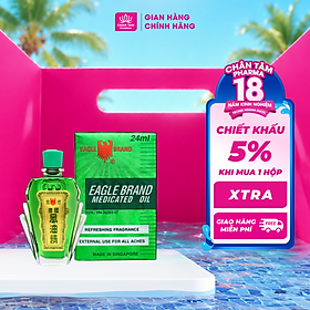 Dầu Gió Xanh Con Ó Eagle Brand 24ml