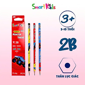 Bút Chì Gỗ 2B Monster Truck - Smart Kids PC10 (1 cây)