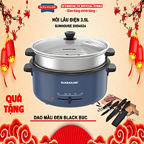 Mua Lẩu điện hấp 3.5L SUNHOUSE SHD4524 - Hàng chính hãng bảo hành 12 tháng trên toàn quốc