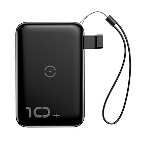 Pin dự phòng tích hợp sạc nhanh không dây 10.000 mAh Mini S (10W Wireless, 18W PD/ Quick Charge 3.0) Baseus - Hàng chính hãng